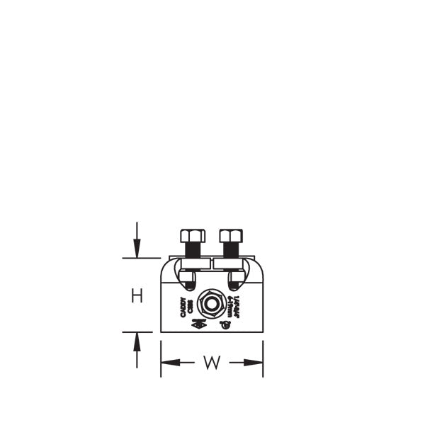 Caddy Adjustable I-Beam Adaptor Electrogalvanized 1/4 Inch-3/4 Inch Flange 4 Inch-14-1/2 Inch (CSBS4)