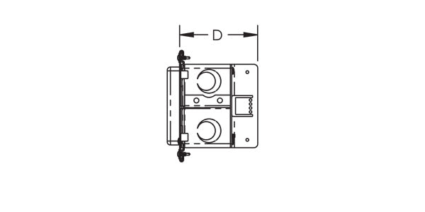 Caddy All-In-One Between-Stud With Adjustable Mud Ring Single Box 1-Gang With Ground 3 5/8 Inch (A1BFV1G)