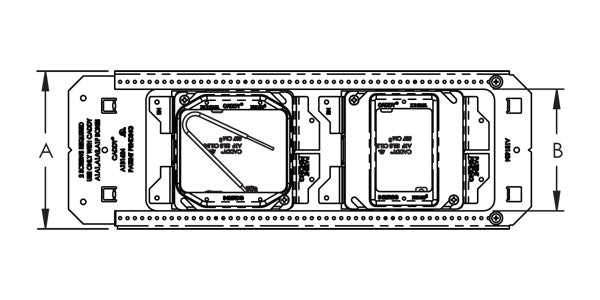 Caddy All-In-One Between-Stud With Removable Mud Ring Multi-Box 1-Gang With Ground 1-Gang No Ground 5/8 Inch Dry Wall 3 5/8 Inch (A1BF1GD1N)