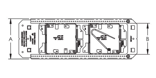 Caddy All-In-One Between-Stud Without Mud Ring Multi-Box 3 5/8 Inch (A1BF0GD0N)