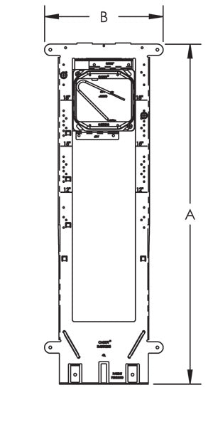 Caddy All-In-One Floor-Mounted With Adjustable Mud Ring 1-Gang With Ground 3 5/8 Inch (A1FFV1G)