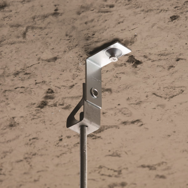 Bracket For Threaded Rod Caddy 4TIBSF Angle Bracket 1/4 Inch Threaded Rod/Thread Impression ...