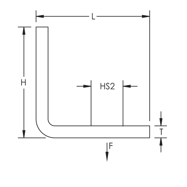 Caddy Angle Bracket Steel Pre-Galvanized 1/4 Inch Hole 1 1/4 Inch Hole 2 (AB)