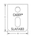 Caddy Angle Bracket With Oblong Hole 3/16 Inch Hole (SLAFAB3)