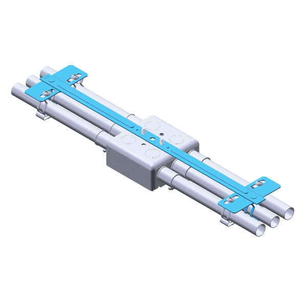 Caddy B18-CO Box/Multiple Conduit Hanger 1/2 Inch 3/4 Inch EMT 1/4 Inch Hole Plain (812MB18ACO)