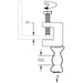 Caddy BC-M Conduit To Beam Clamp 1 Inch EMT 1/2 Inch Maximum Flange (BC16M)