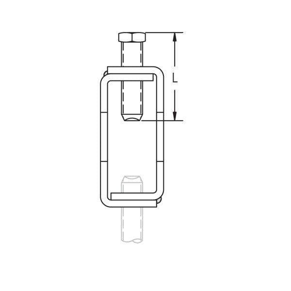 Caddy BC13 Welded Beam Clamp Standard Duty 1/2 Inch Rod 7/8 Inch Maximum Flange (BC130050EG)