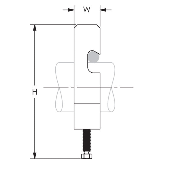 Caddy Branch Line Restraint Pipe Attachment 1-1/4 Inch Pipe (CSBBRP0125EG)