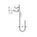 Caddy CableCAT J-Hook With Hammer-On Flange Retainer Swivel Steel Spring Steel 3/4 Inch Diameter 1/8 Inch-1/4 Inch Flange (CAT1224)