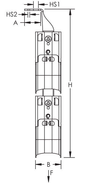 Caddy CAT HP J-Hook Tree Ceiling Mount Double Sided 2 Inch Diameter 3 Tier (CAT32HPDCM3)