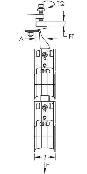 Caddy CAT HP J-Hook Tree Flange Mount Single Sided 4 Inch Diameter 2 Tier (CAT64HPSFM2)