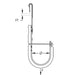 Caddy CAT HP J-Hook With C Purlin Retainer 1-5/16 Inch Diameter 1/16 Inch-1/4 Inch Flange (CAT21HPVF14)