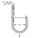 Caddy CAT HP J-Hook With Pin Driven Angle Bracket 1-5/16 Inch Diameter 1/4 Inch Hole (CAT21HPAFAB4)
