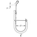 Caddy CAT HP J-Hook With Z Purlin Retainer 1-5/16 Inch Diameter 1/16 Inch-1/4 Inch Flange (CAT21HPAF14)