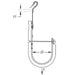 Caddy CAT HP J-Hook With Z Purlin Retainer 2 Inch Diameter 1/16 Inch-1/4 Inch Flange (CAT32HPAF14)