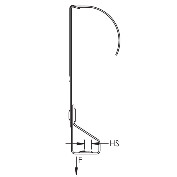 Caddy Cellular Floor Deck Hanger For Threaded Rod 1/4 Inch Hole Threaded (DH4TI)