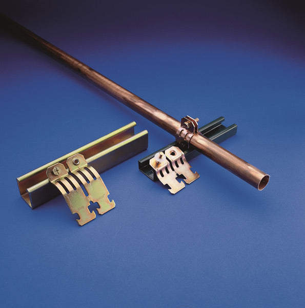 Caddy COPC Single Piece Strut Clamp For Copper Tube 1/2 Inch Copper Tube 5/8 Inch Outside Diameter (COPC0050CP)