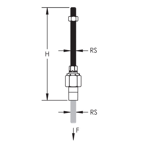 Caddy Coupler 3/8 Inch Rod Lock (CRLC37L1)
