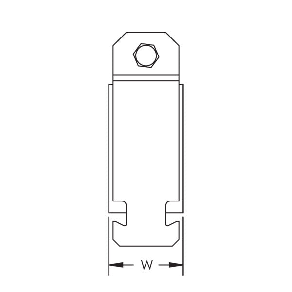 Caddy Cushion Clamp Insulated Strut Clamp For Pipe/Tube 1-1/2 Inch Outside Diameter (CCC0150)