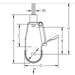 Caddy Drop-In Loop Hanger 1 Inch Pipe 1.315 Inch Outside Diameter 3/8 Inch Rod (DH0100EG)