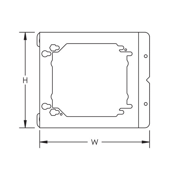 Caddy Electrical Box Bracket To Stud 3-5/8 And 2-1/2 Inch Studs (C23)