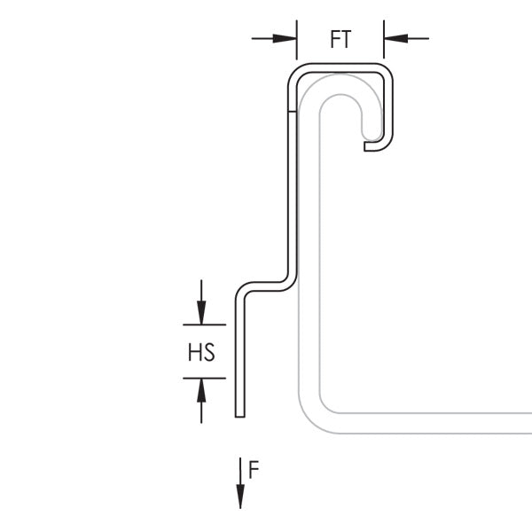 Caddy ESC Strut Attachment Retainer 3/8 Inch Flange 1/4 Inch Hole Plain (ESC4)