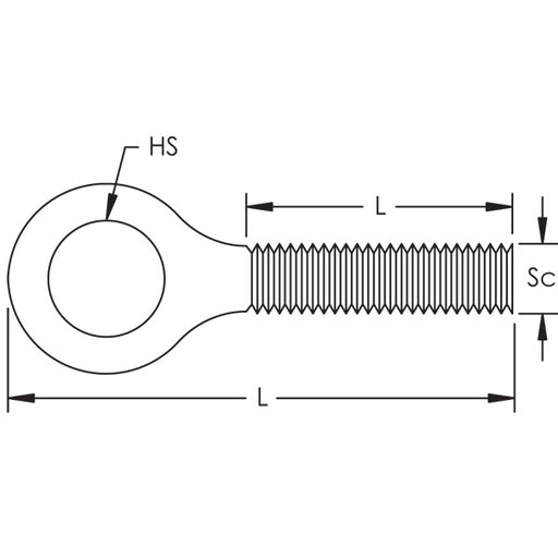 Caddy Eye Screw H6 Screw (SLEBWS)