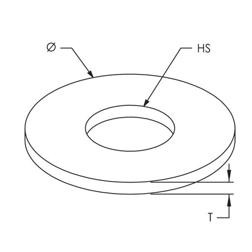 Caddy Flat Washer Steel Plain 7/16 Inch Hole (0110037PL)