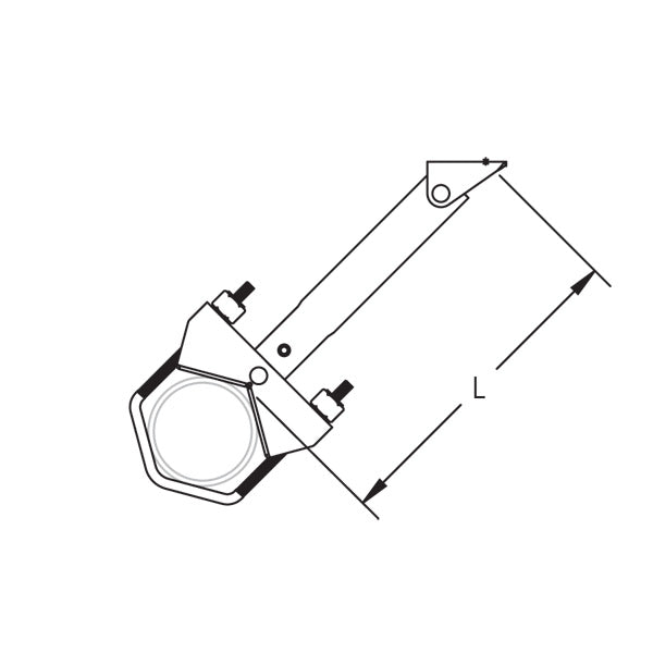 Caddy Lateral Telescoping Brace Assembly 1 Foot -1-1/2 Foot (CSBT1)