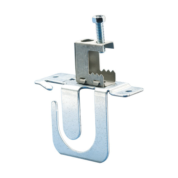 Caddy MC/AC Cable Support Bracket With Spring Steel Beam Clamp 10-3 To 8-3 MC/AC 7 Capacity 1/8 Inch-1/2 Inch Flange (MCS101BC)