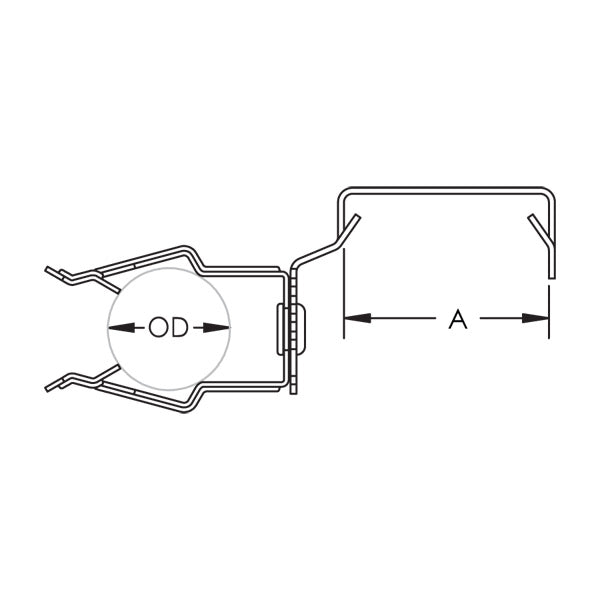 Caddy MF-P Conduit To Stud Attachment 1 Inch EMT 1.163 Inch Outside Diameter (16PF)