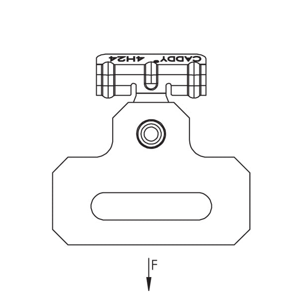 Caddy MSS Inline Hammer-On Strap Hanger 1/8 Inch-1/4 Inch Flange 1-1/4 Inch Maximum Strap (MSS24)