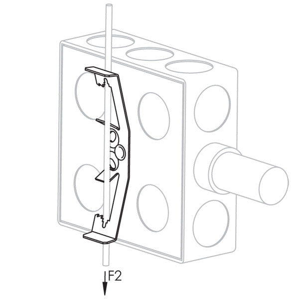 Caddy Multi-Function Retainer 1/4 Inch Rod #12 Wire 1/4 Inch Screw (4Z4S)