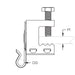 Caddy NM Cable To Beam Clamp 14-2 12-2 NM 0.495 Inch Maximum OD 1/2 Inch Maximum Flange (RMXBC)