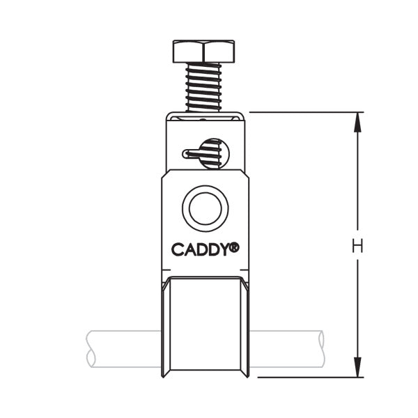 Caddy NM Cable To Beam Clamp 14-2 12-2 NM 0.495 Inch Maximum OD 1/2 Inch Maximum Flange (RMXBC)