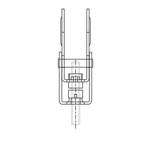 Caddy PHSW Multi-Purpose Purlin Clamp With Swivel 3/8 Inch Rod 1/4 Inch Maximum Flange (PHSW6FP)