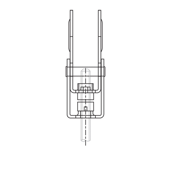 Caddy PHSW Multi-Purpose Purlin Clamp With Swivel 3/8 Inch Rod 1/4 Inch Maximum Flange (PHSW6FP)