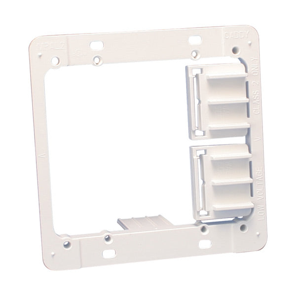 Caddy Plastic Low Voltage Mounting Plate 2-Gang (MPAL2)