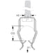 Caddy Push In Conduit Clamp 1/2 Inch EMT 9/32 Inch Hole Plain (8P)