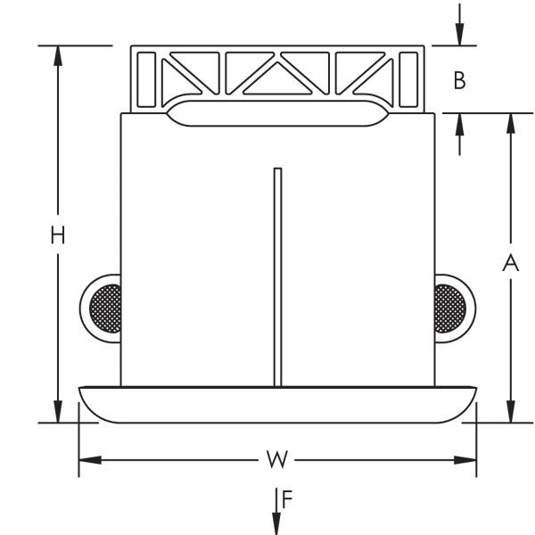 Caddy Pyramid 25 Pipe And Conduit Support Plastic 6 7/16 Inch (PPRPS25H6)