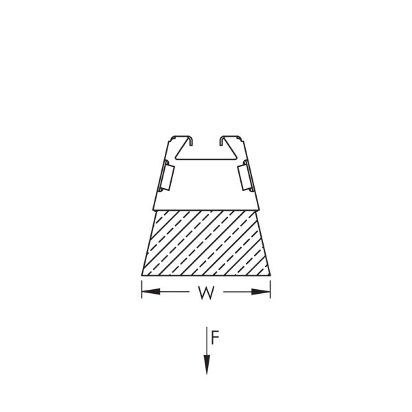 Caddy Pyramid 50 Foam-Based Support Electrogalvanized 4 Inch (RPS50H4EG)