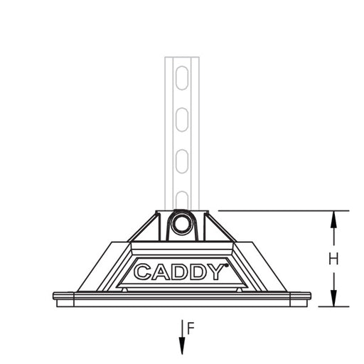 Caddy Pyramid H-Frame Post Base Foam (PHB)