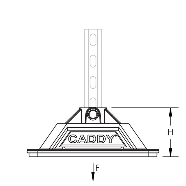 Caddy Pyramid H-Frame Post Base Foam (PHB)