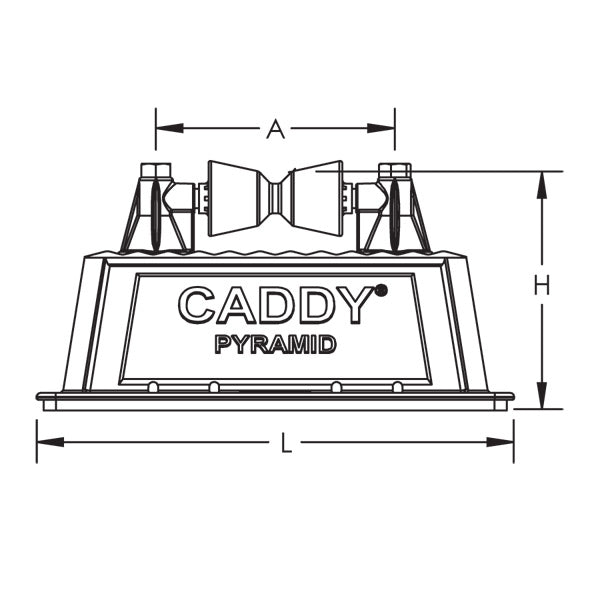 Caddy Pyramid RL Fixed Roller Support 3 Inch Maximum Pipe (PRF3)