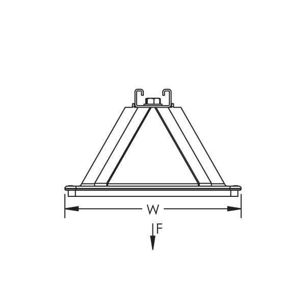 Caddy Pyramid ST Fixed Strut Support 16 Inch X 4.8 Inch (PSF16C)