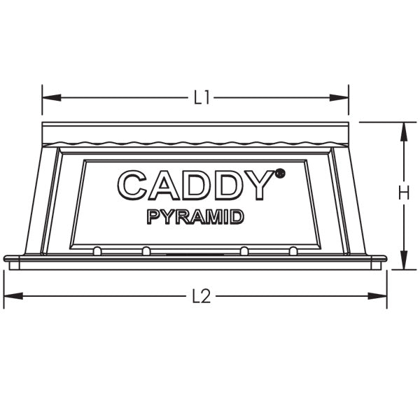 Caddy Pyramid ST Fixed Strut Support 16 Inch X 6.4 Inch (PSF16D)