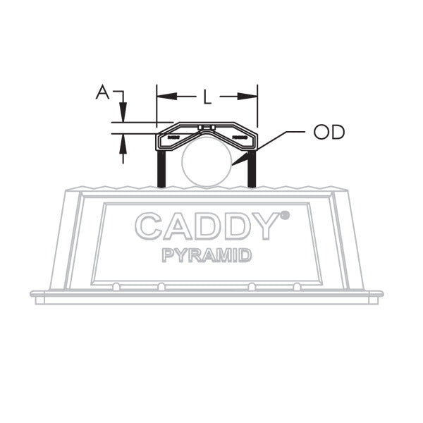 Caddy Pyramid Tool Free Clamp 1 Inch-2 Inch (PTF2C)