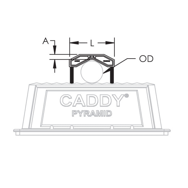 Caddy Pyramid Tool Free Clamp 3/8 Inch-1 Inch (PTF1C)