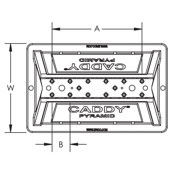 Caddy Pyramid Tool Free Kit 10 Inch Base Two 2 Inch Clamp (PTF10)