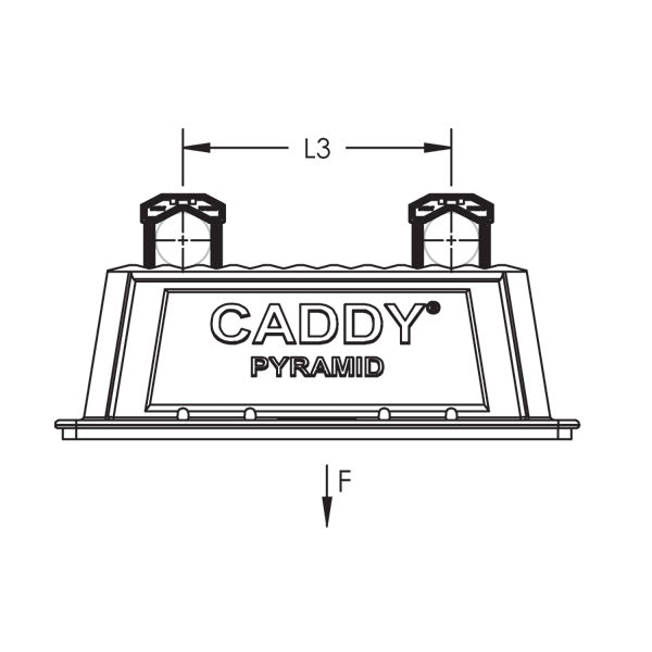 Caddy Pyramid Tool Free Kit 6 Inch Base One 1 Inch Clamp (PTF6)
